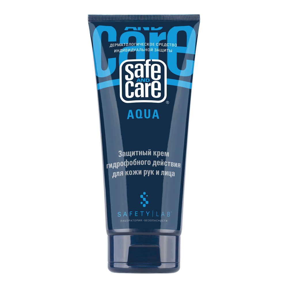 Крем защитный Safe and Care АКВА гидрофоб.действия для кожи рук и лица — Защита кожи