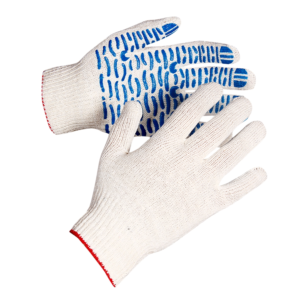 Перчатки ФОРТ трикотажные ПВХ с покр. «В — Защита от механических рисков