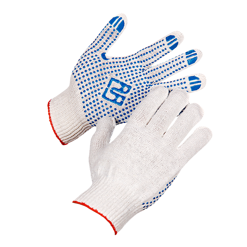 Перчатки трикотажные ПВХ с покр. «Точка» разм.9 — Защита от механических рисков