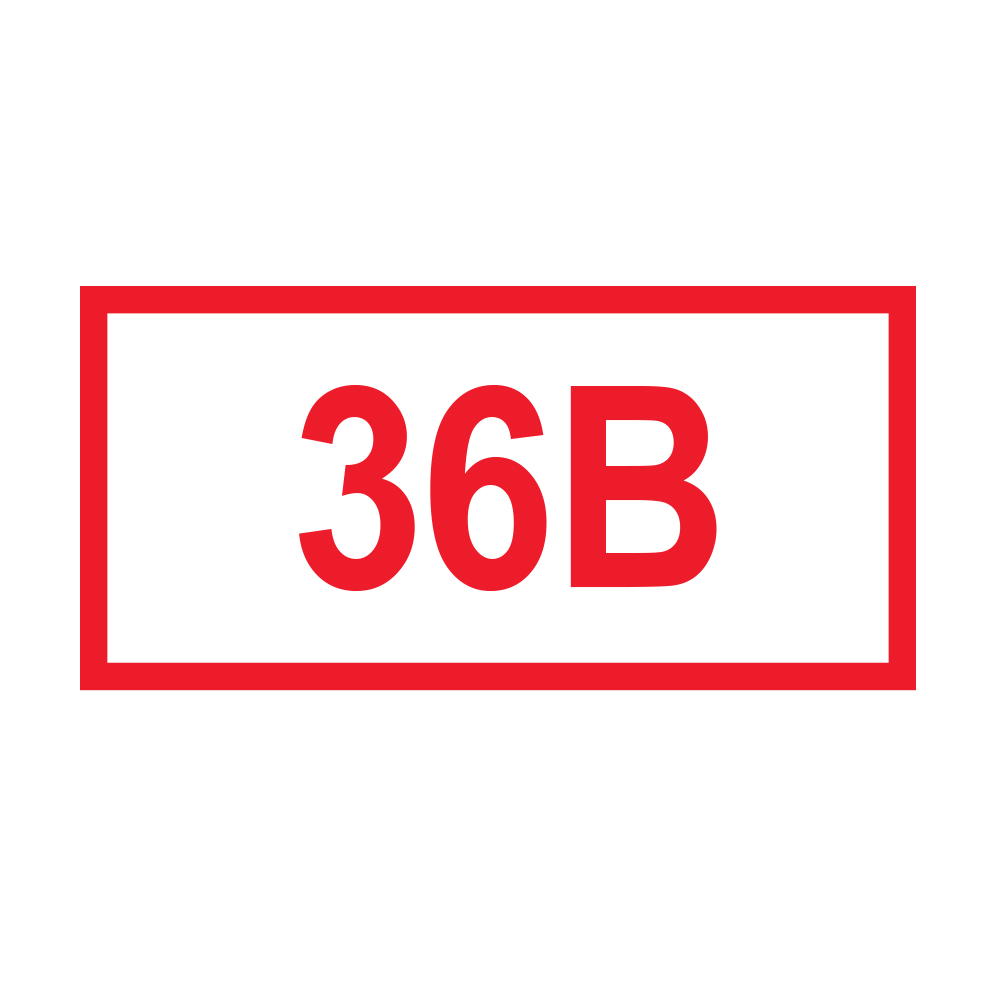 Знаки (УКАЗАТЕЛИ НАПРЯЖЕНИЯ 36V) Пленка самоклеющ.ПВХ — Ограждения