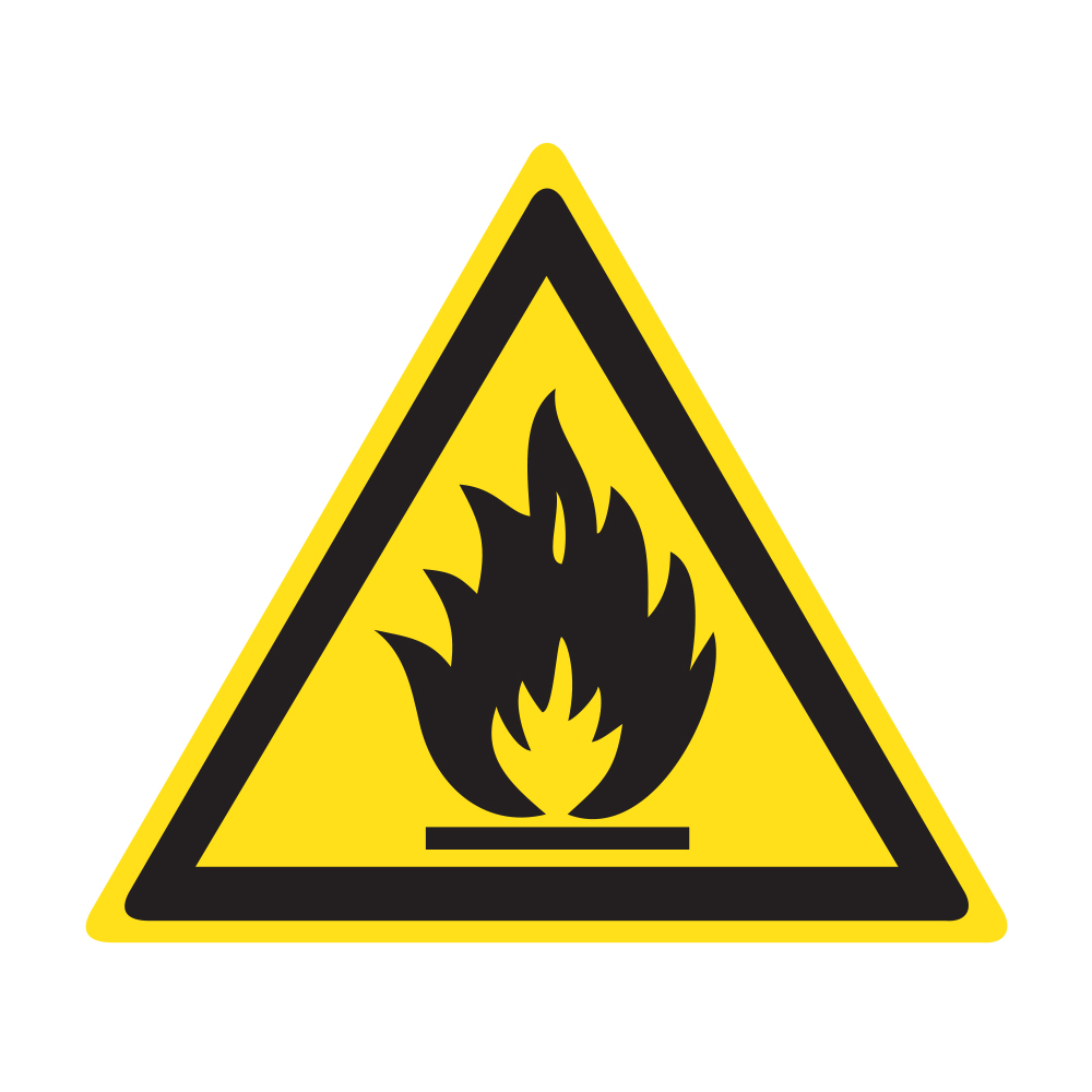 Знаки (ОСТОРОЖНО!ЛЕГКОВОСП. ВЕЩ-ВА) Пленка самоклеющ.ПВХ — Ограждения