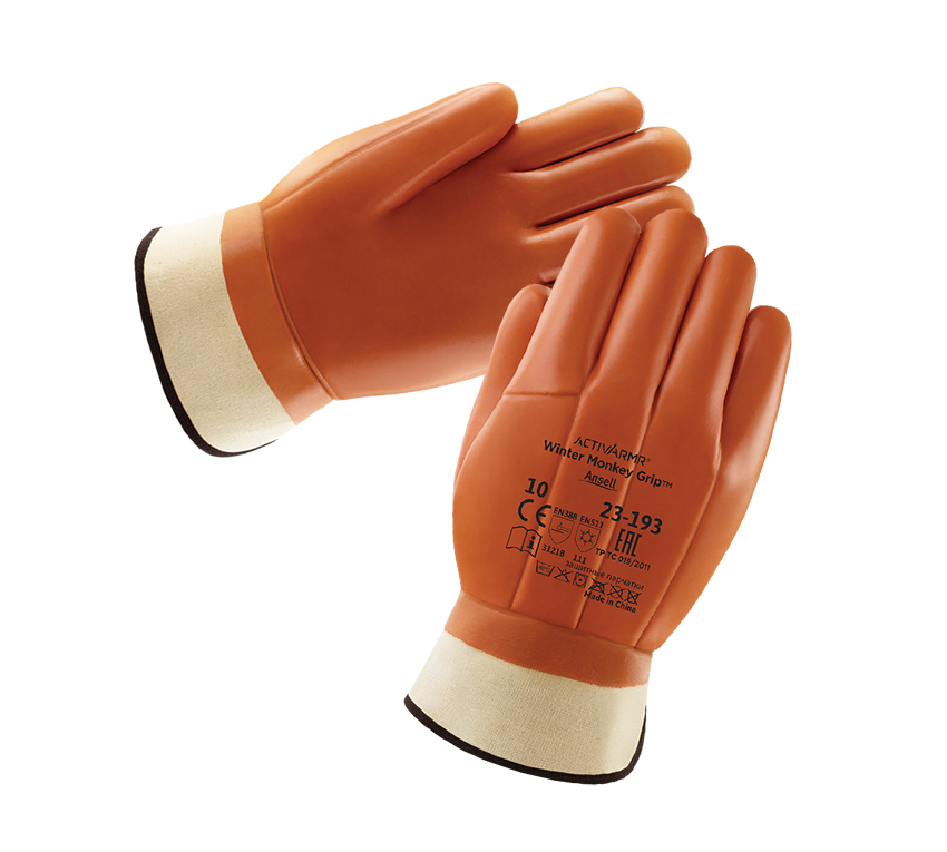 Перчатки ANSELL ACTIVARMR WINTER MONKEY GRIP 23-193 — Защита от пониженных температур