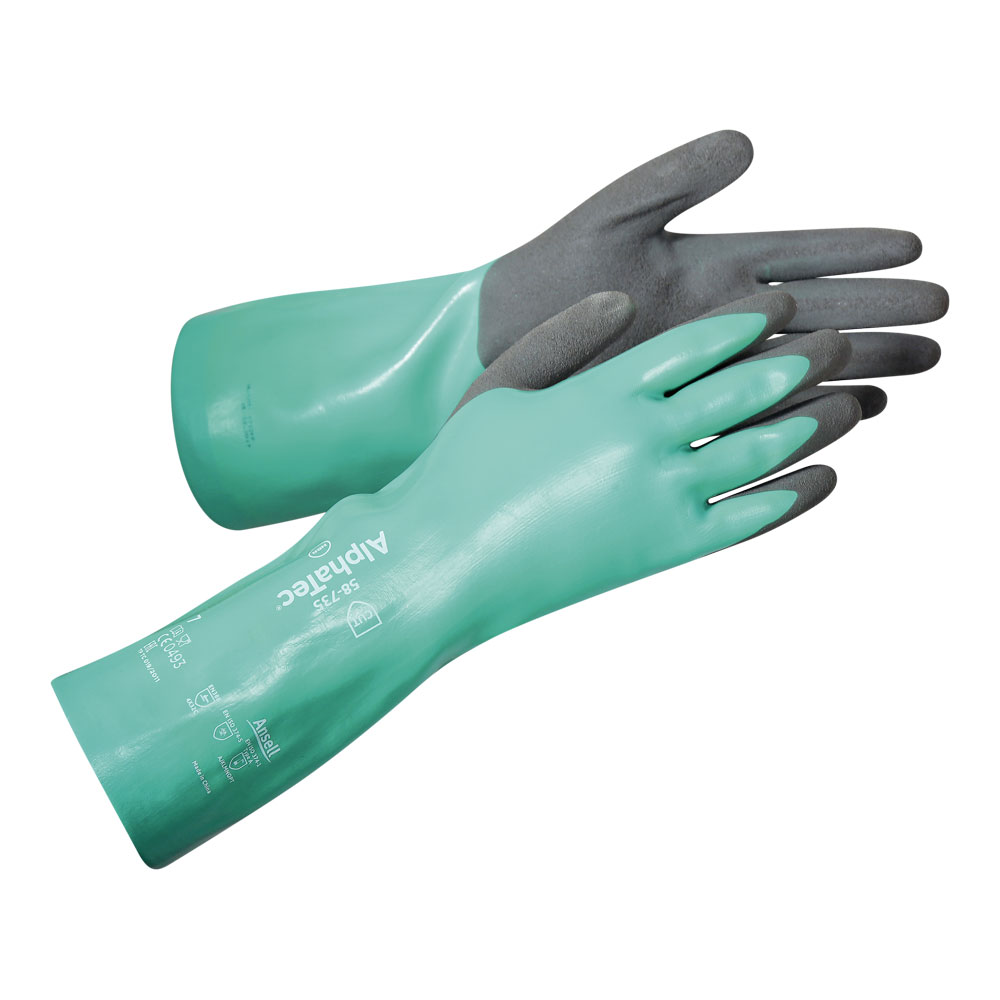 Перчатки ANSELL ALPHATEC 58-735 — Защита от химикатов и микроорганизмов