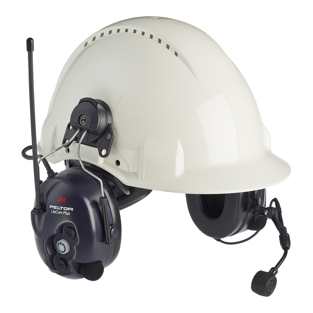 Наушники противошумные 3M PELTOR LiteCom Plus MT7H7P3E4410-EU на каску — Активные противошумные наушники и наушники с радиосвязью