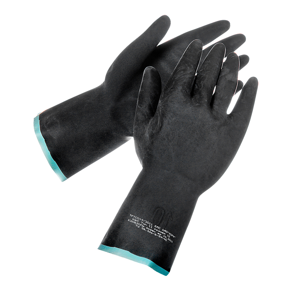 Перчатки АЗРИХИМ К20Щ20 тип 2 в индивидуальной упаковке — Защита от химикатов и микроорганизмов