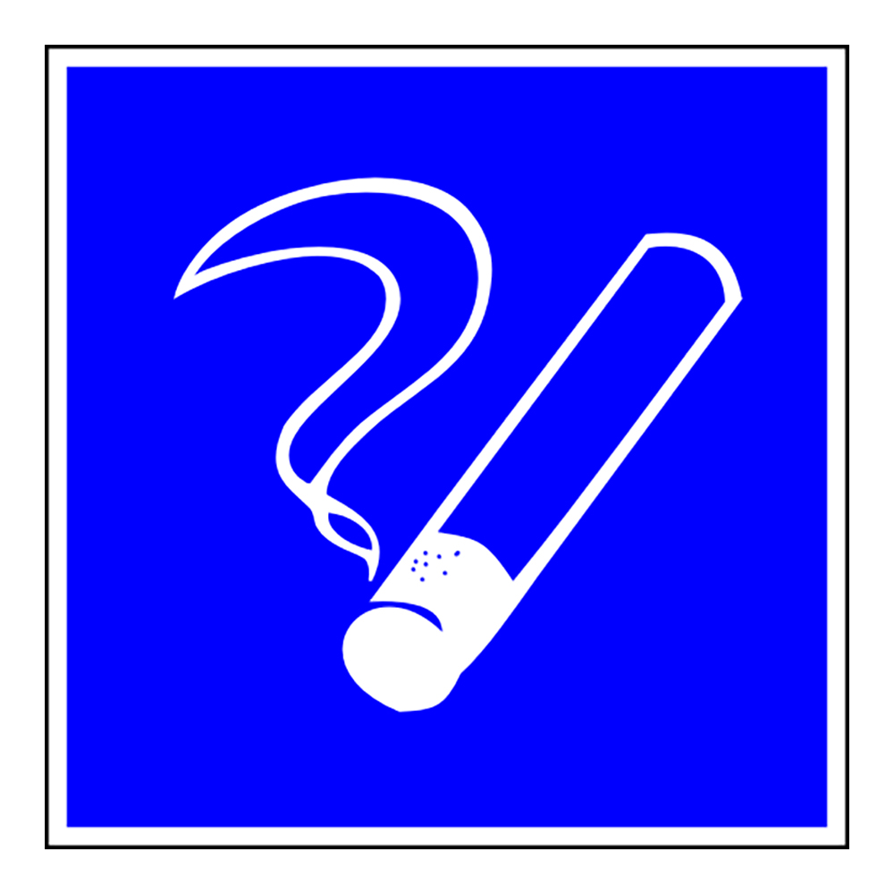 Знаки (МЕСТО КУРЕНИЯ) Пленка самоклеющ.ПВХ — Ограждения