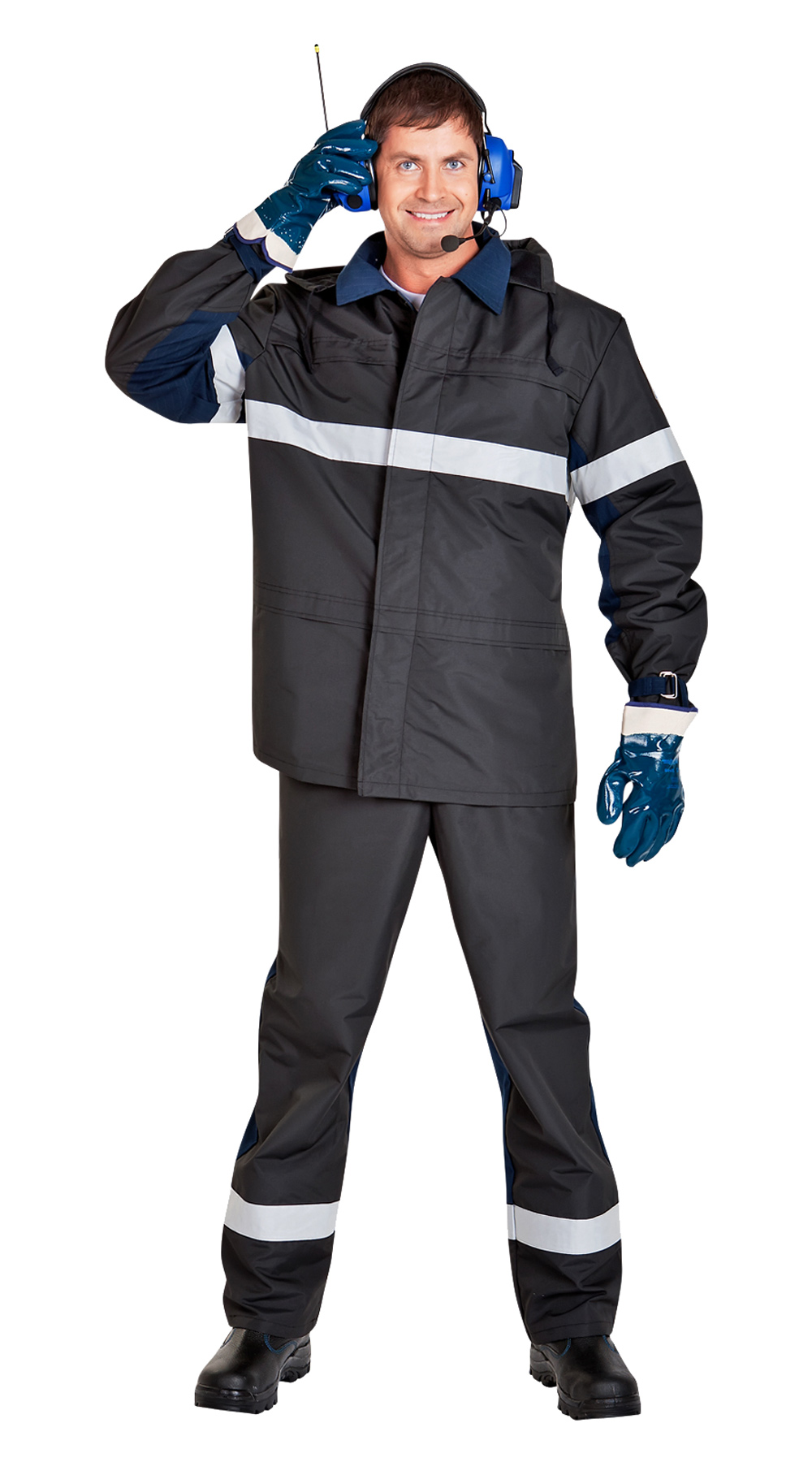 Костюм БАРРЕЛЬ светоотраж. лента — Защита от нефти и нефтепродуктов